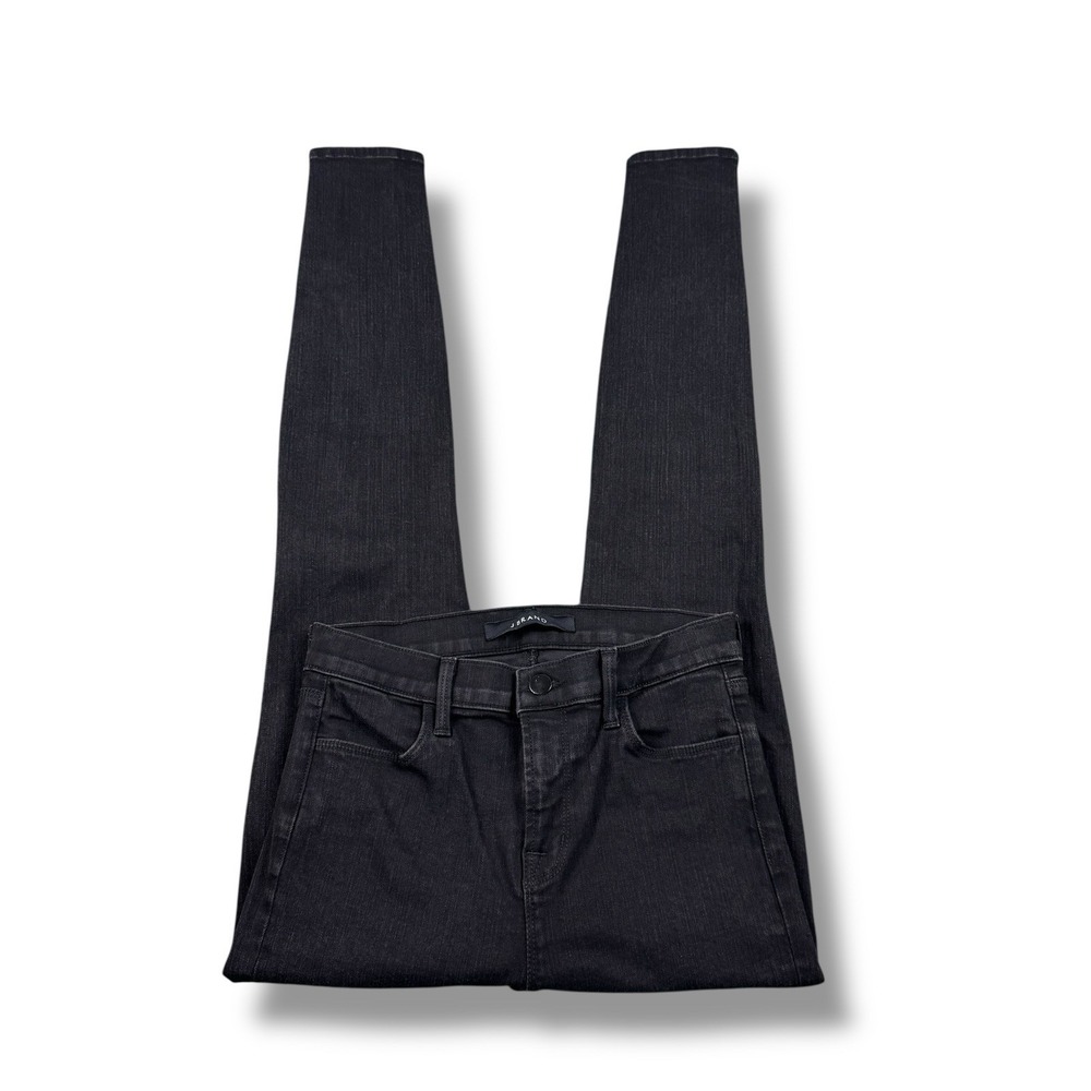 J Brand Maria High-Rise Skinny Jeans In Vanity Black Indigo Womens Sz 26x29 EUC